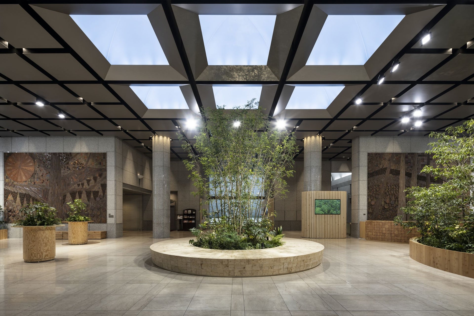 Oji Holdings Head Office 1F Entrance Renewal